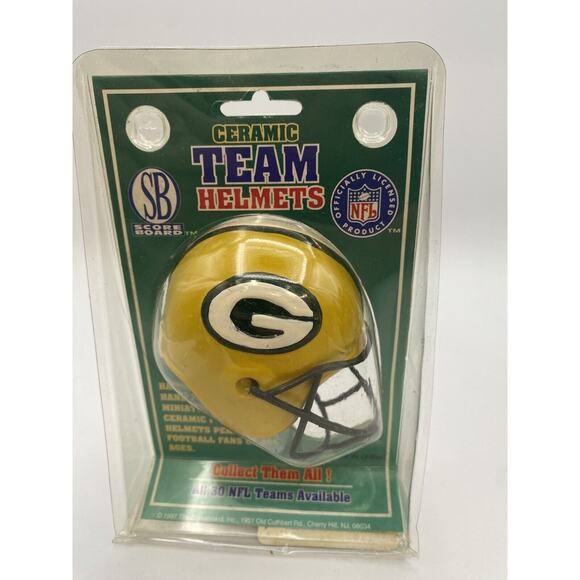 Green Bay Packers NFL Ceramic Team Helmet (Score Board, 1997) - New (J2) - Picture 2 of 3